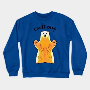 Polar Bear Chill Out Crewneck Sweatshirt